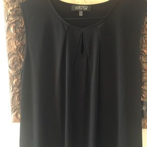 Black sleeveless top by Kasper - NWT